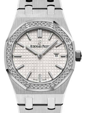 Audemars Piguet Royal Oak Quartz Ladies Silver Dial on Bracelet 67651ST.ZZ.1261ST.01 Complete 2020