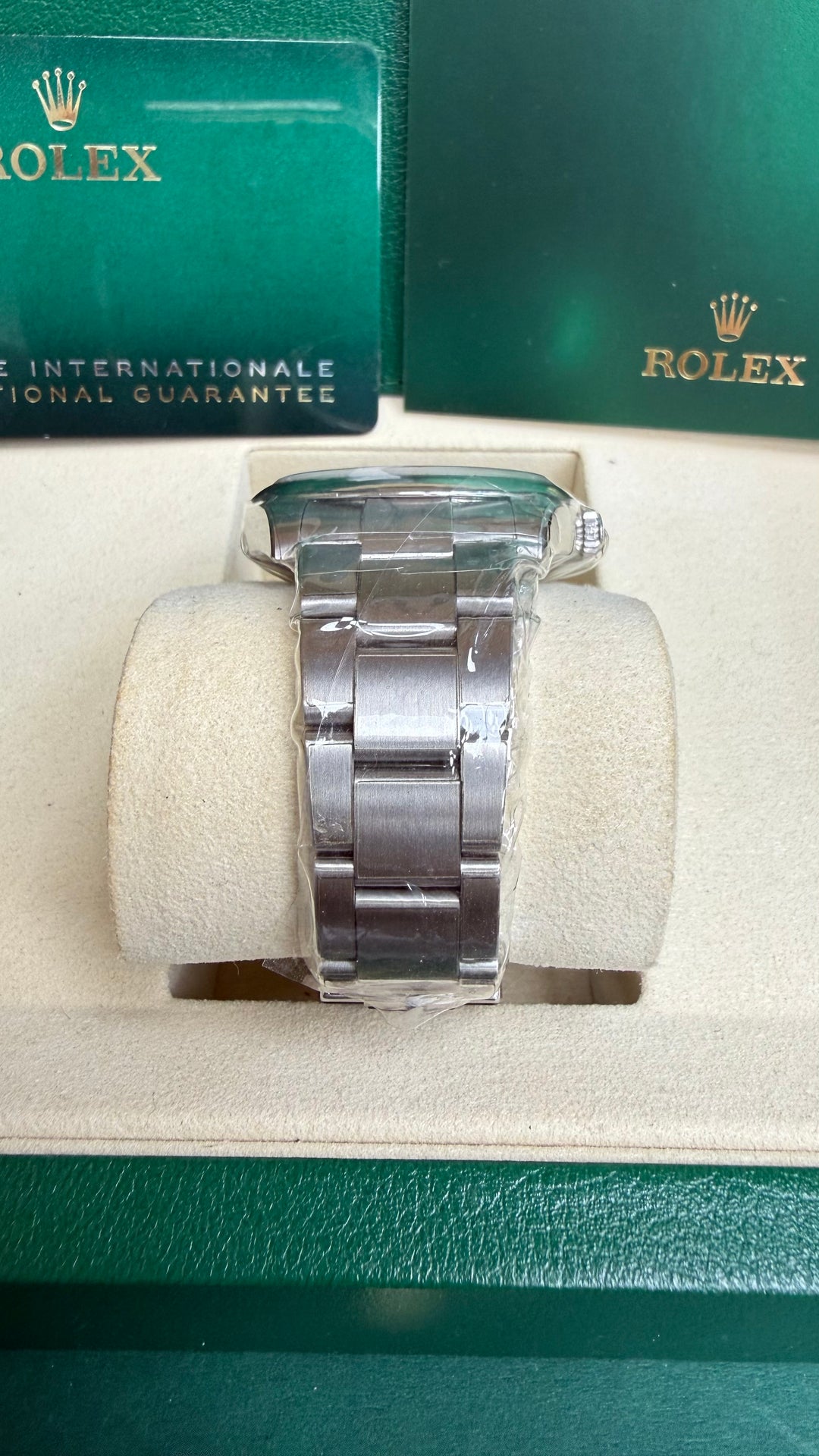 Rolex Oyster Perpetual 41 Turquoise Blue Index Dial on Oyster 124300 Card 2021