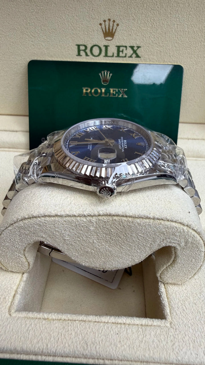 Rolex Datejust 41 Blue Roman Dial on Jubilee 126334 Card 2022