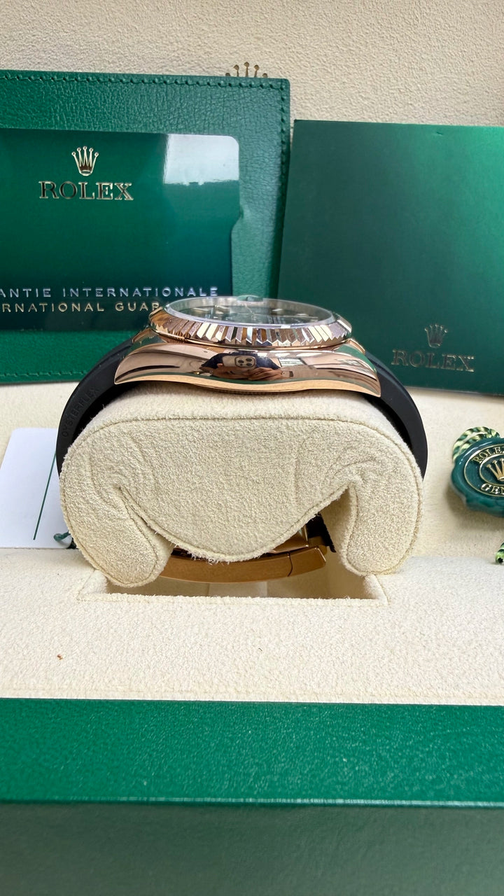 Rolex SkyDweller Chocolate Dial on Oysterflex 326235 Complete 2022