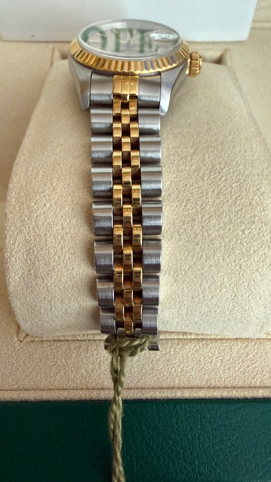Rolex Datejust Lady Champagne Stick Dial on Jubilee 69173 Papers 1999