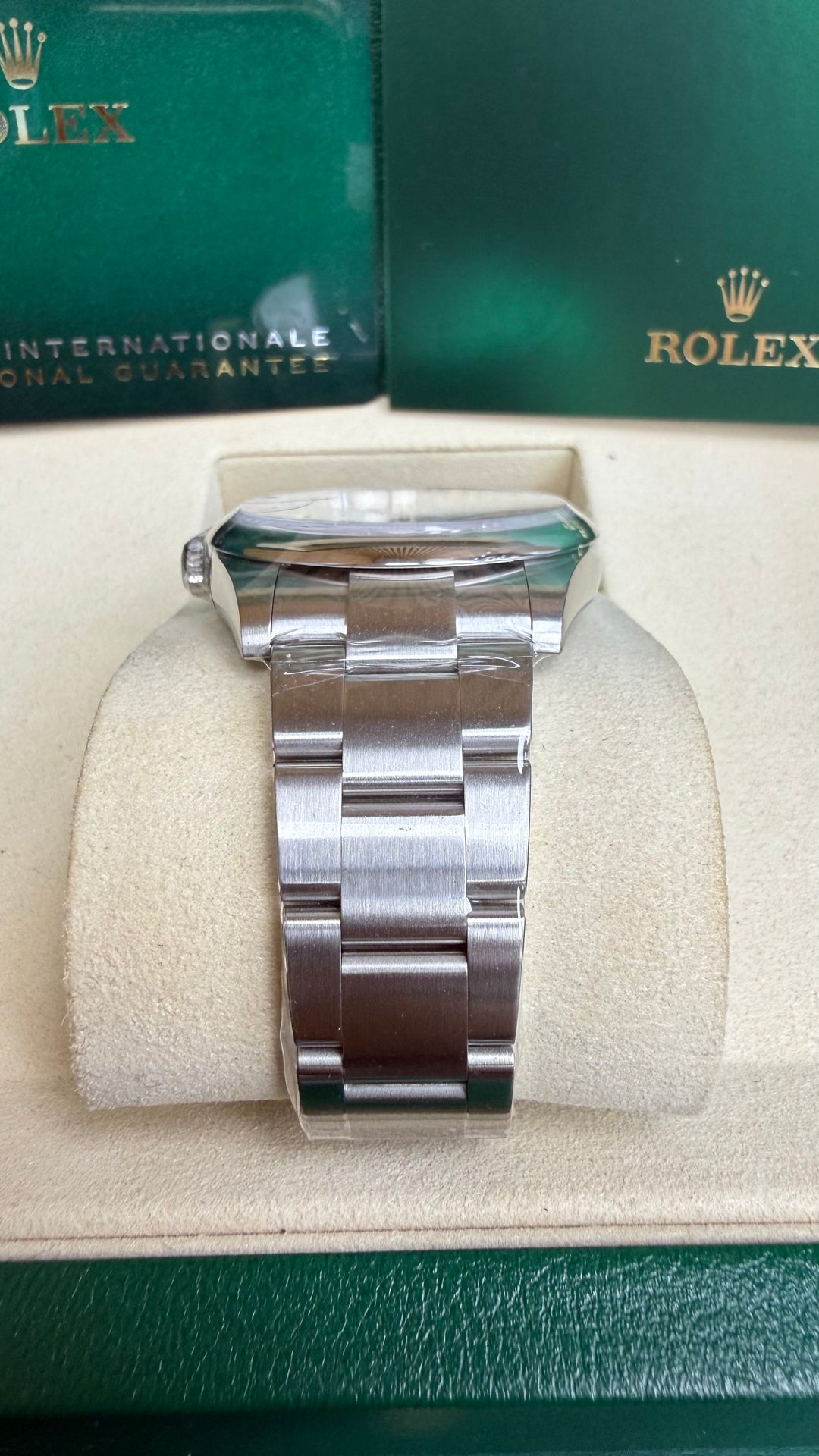 Rolex Oyster Perpetual 41 Turquoise Blue Index Dial on Oyster 124300 Card 2022