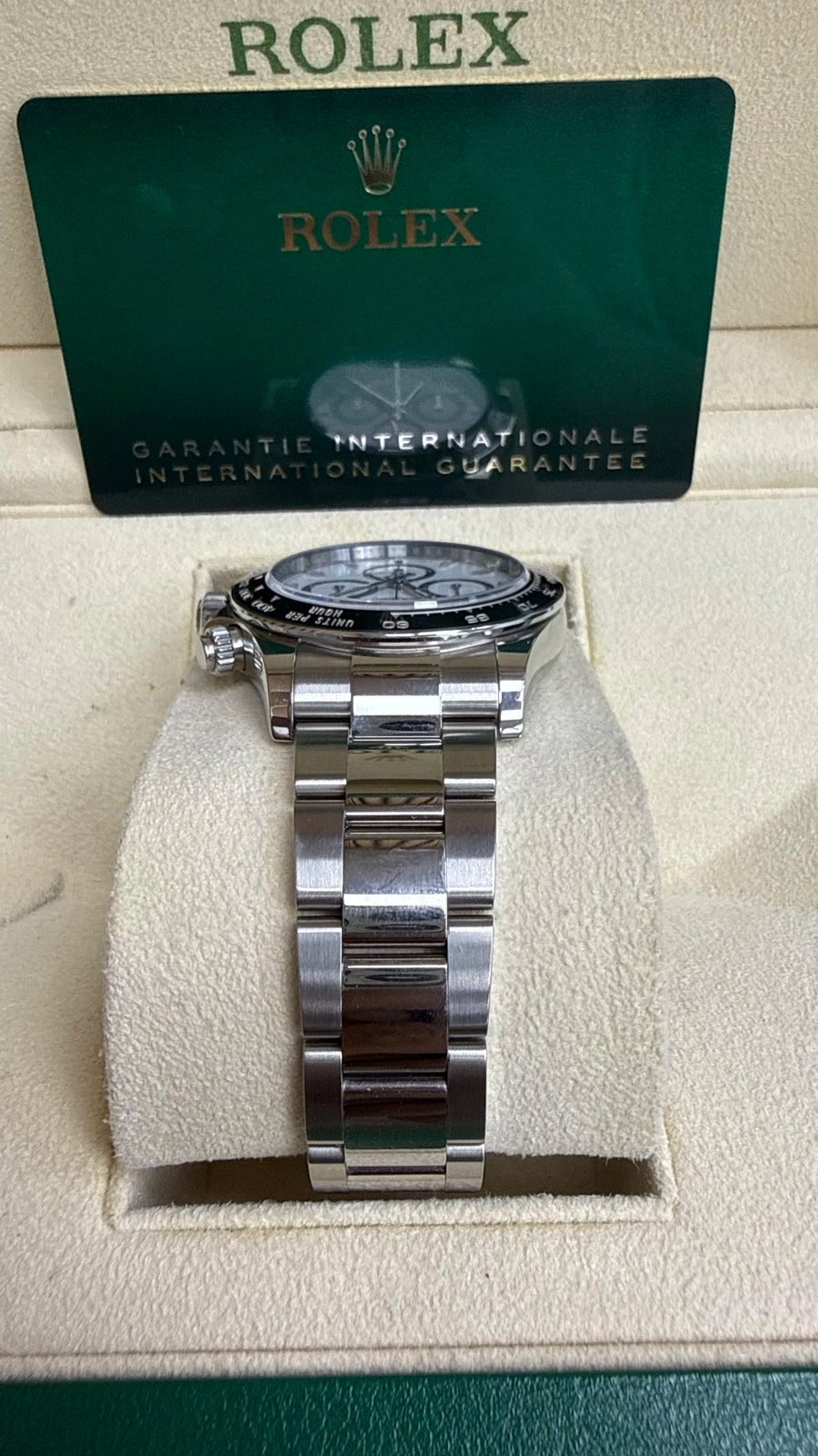 Rolex Daytona Black Dial on Oyster 126500LN Card 2024