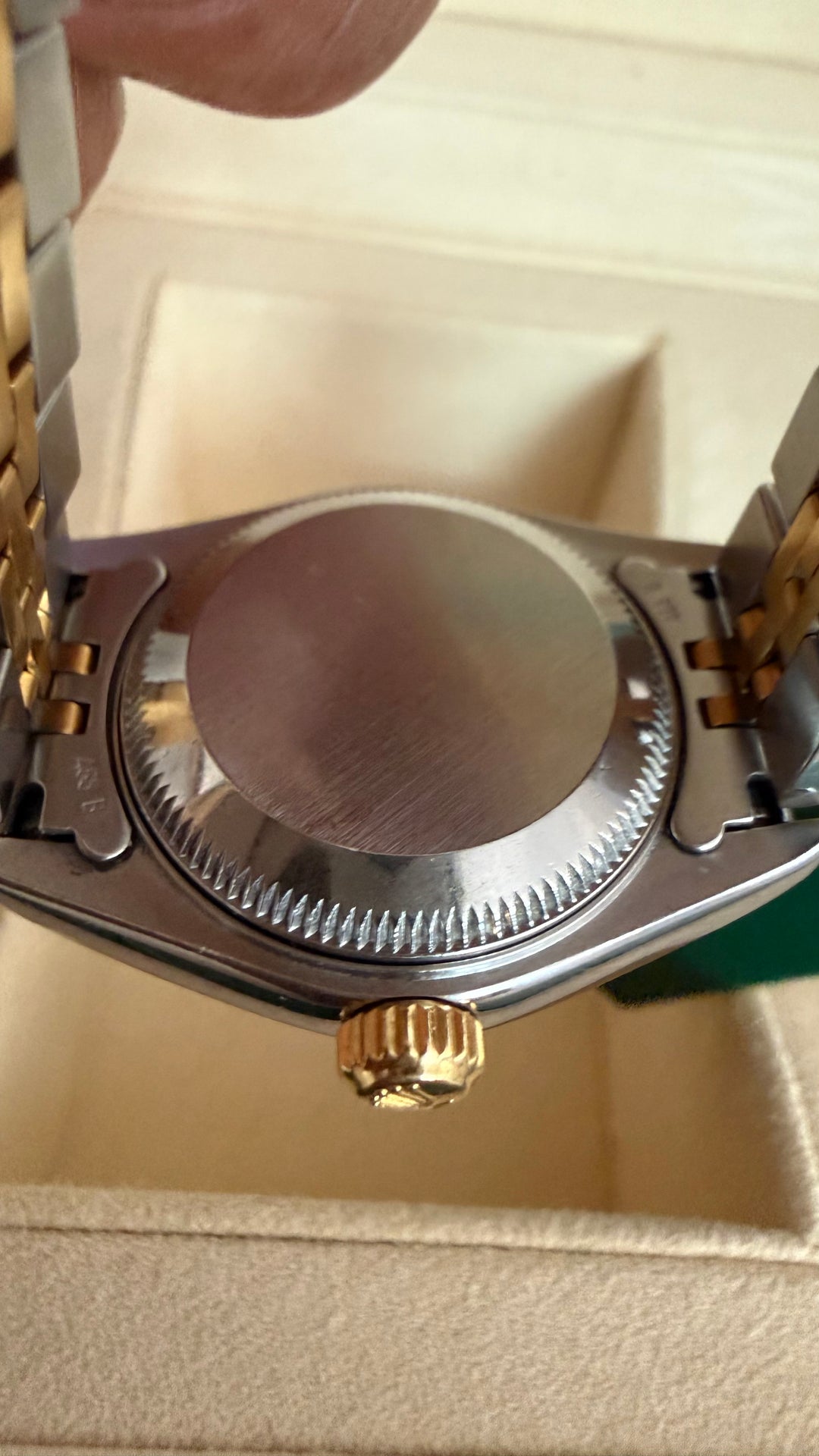 Rolex Datejust Lady Champagne Stick Dial on Jubilee 69173 Papers 1999