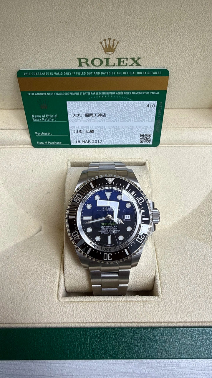 Rolex Sea-Dweller Deepsea James Cameron Dblue James Cameron Dial on Oyster 116660 2017