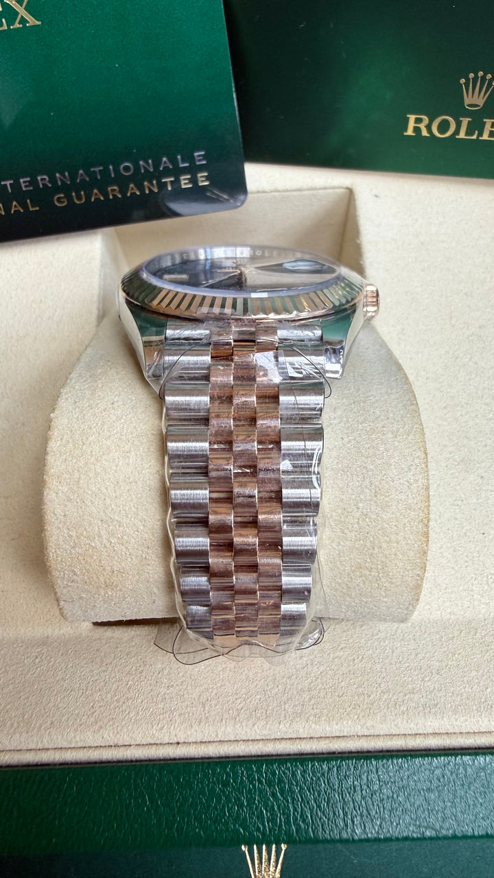 Rolex Datejust 41 Slate Gray Green Roman Dial on Jubilee 126331 Card 2023