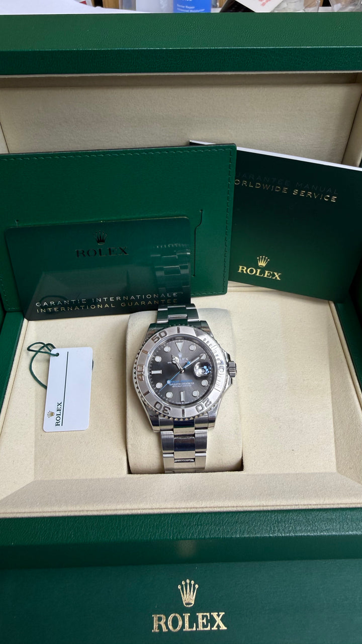 Rolex Yacht-Master Dark Rhodium Dial on Oyster 126622 Card 2022