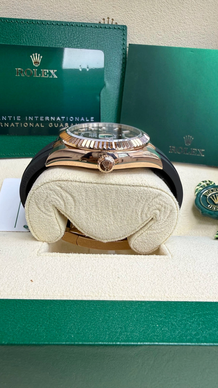 Rolex SkyDweller Chocolate Dial on Oysterflex 326235 Complete 2022
