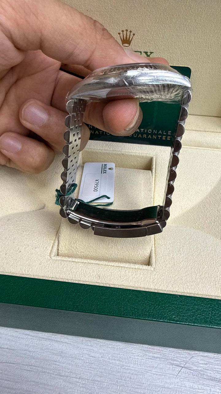 Rolex Datejust 41 Slate Green Roman Dial on Jubilee 126334 Card 2022