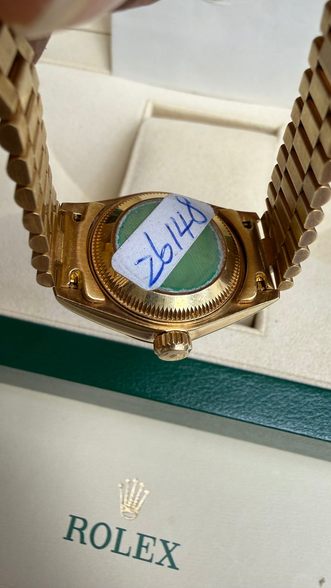 Rolex Datejust Lady President Champagne Diamond Dial on President 69178 Papers 1991