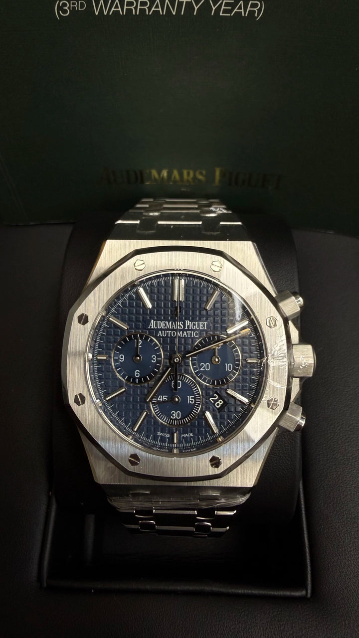 Audemars Piguet Royal Oak Chronograph Blue Dial on Bracelet 26320ST.OO.1220ST.03 Papers 2012