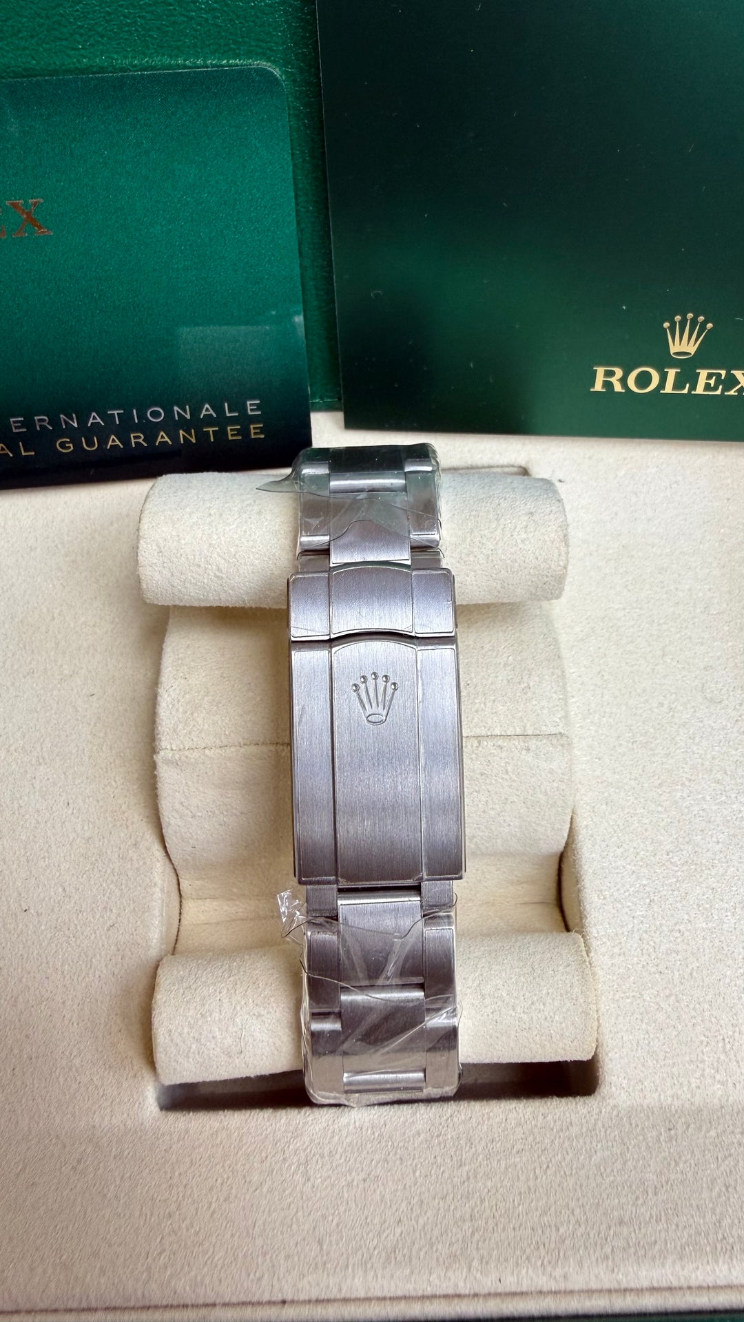 Rolex Oyster Perpetual 41 Turquoise Blue Index Dial on Oyster 124300 Card 2021