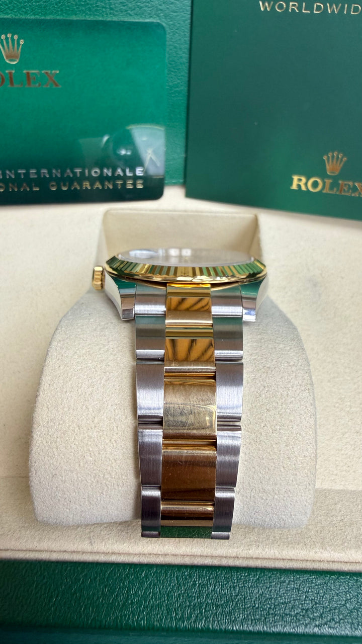 Rolex Datejust 41 Slate Green Roman Dial on Oyster 126333 2020