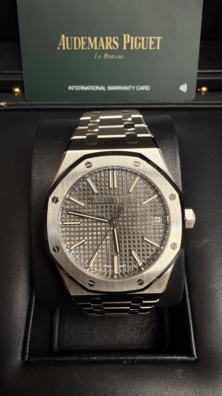 Audemars Piguet Royal Oak Selfwinding "50th Anniversary" Grey Dial on Bracelet 15510ST.OO.1320ST.05 Complete 2022