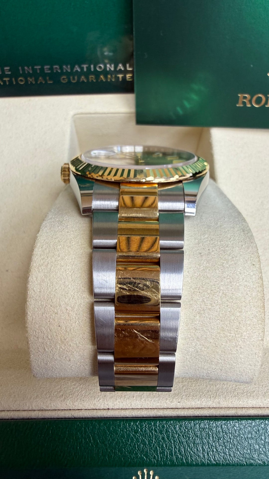 Rolex Datejust 41 Champagne Index Dial on Oyster 126333 Card 2021