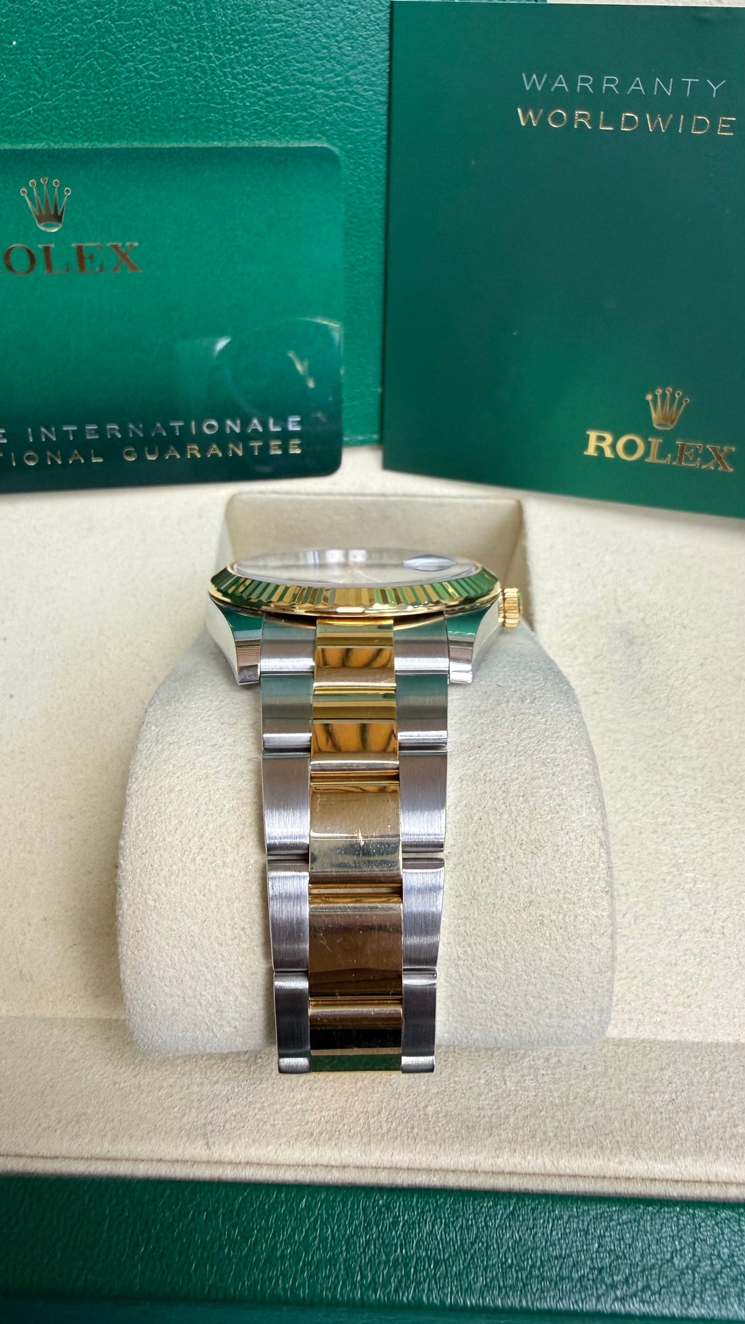 Rolex Datejust 41 Slate Green Roman Dial on Oyster 126333 2020