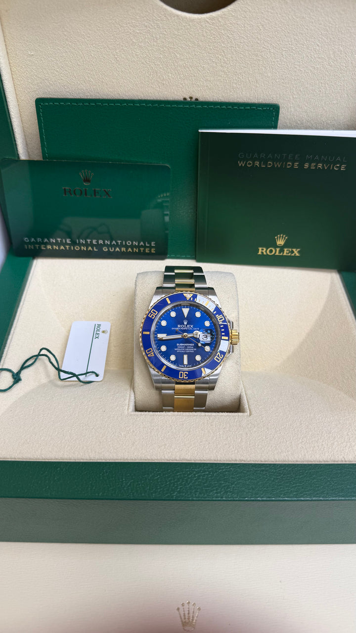 Rolex Submariner Blue Dial on Oyster 126613LB Card 2021