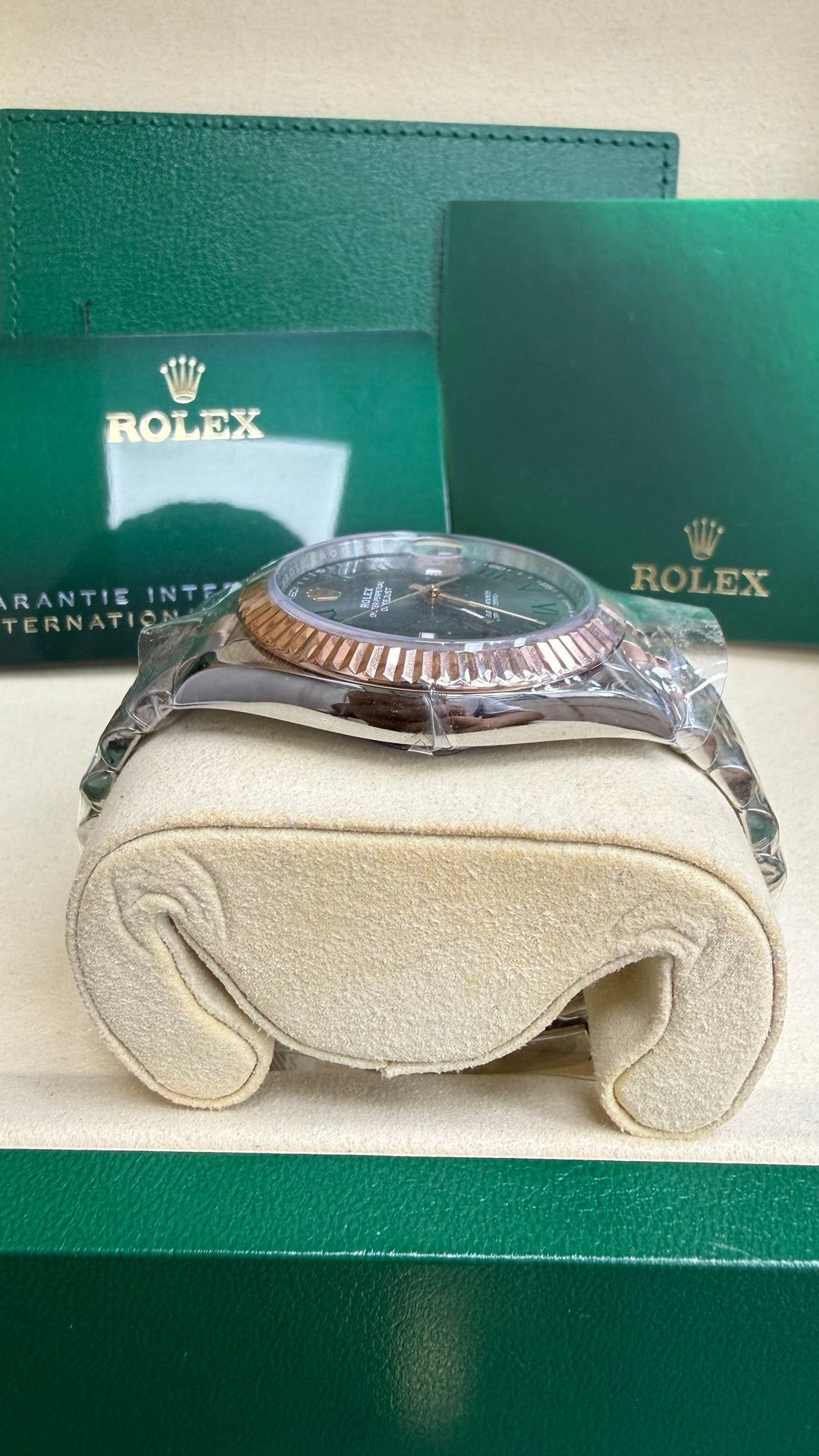 Rolex Datejust 41 Slate Gray Green Roman Dial on Jubilee 126331 Card 2023