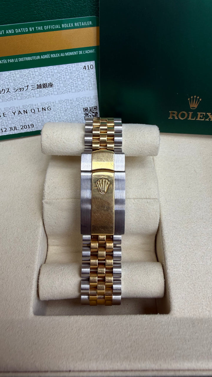 Rolex Datejust 41 Slate Green Roman Dial on Jubilee 126333 Card 2019