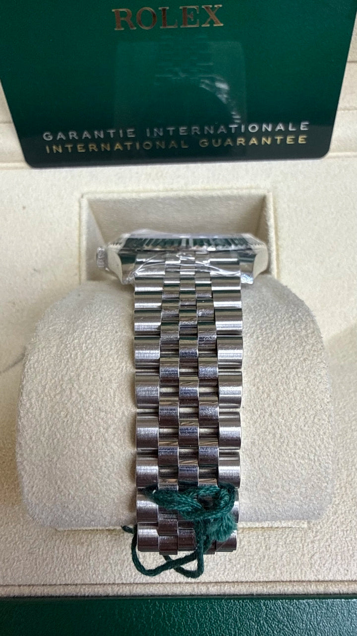Rolex Datejust 41 Slate Green Roman Dial on Jubilee 126334 Card 2022
