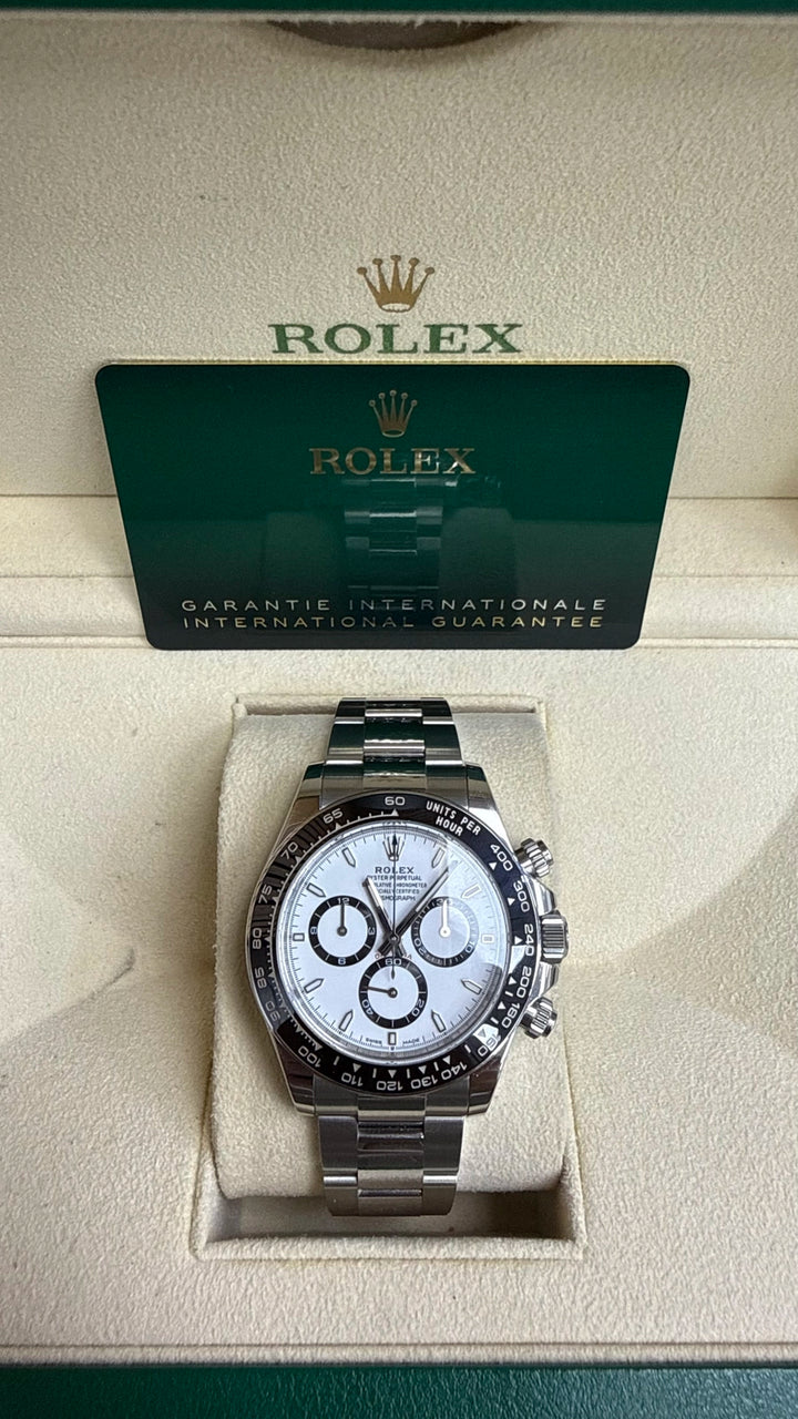 Rolex Daytona Black Dial on Oyster 126500LN Card 2024