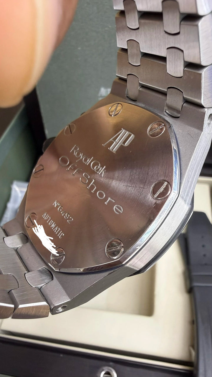 Audemars Piguet Royal Oak Offshore White Dial on Rubber Strap/Stainless Steel STRAP 25940SK.OO.D002CA.02.A Complete 2006