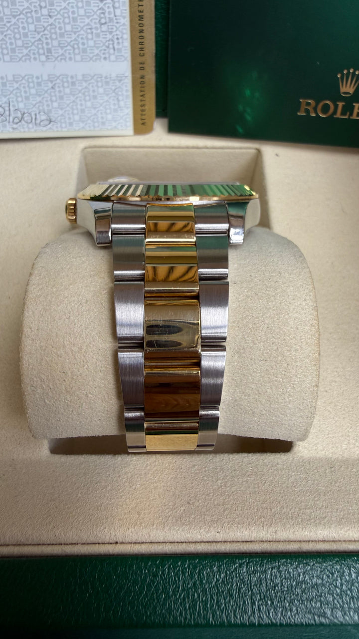 Rolex Datejust II Champagne Stick Dial on Oyster 116333 Card 2012