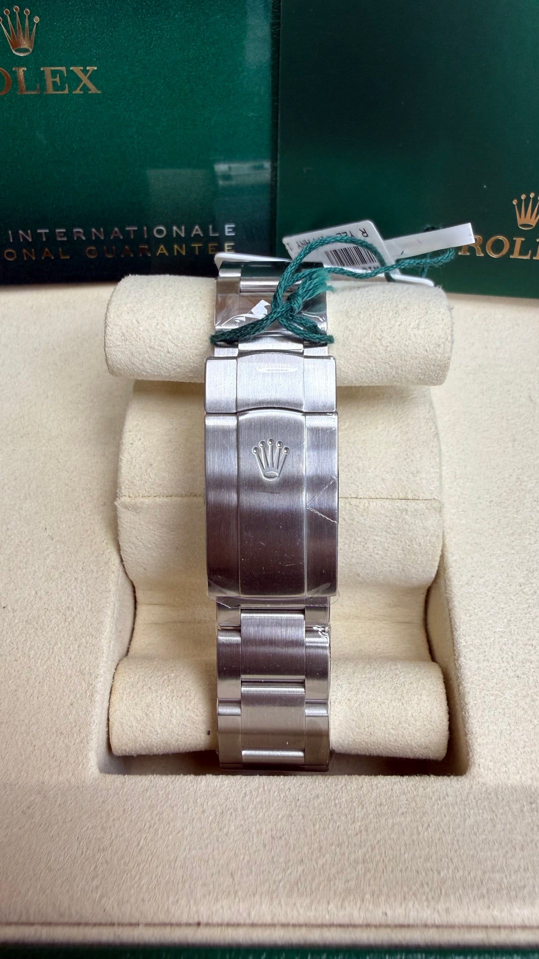 Rolex Oyster Perpetual 41 Turquoise Blue Index Dial on Oyster 124300 Card 2022