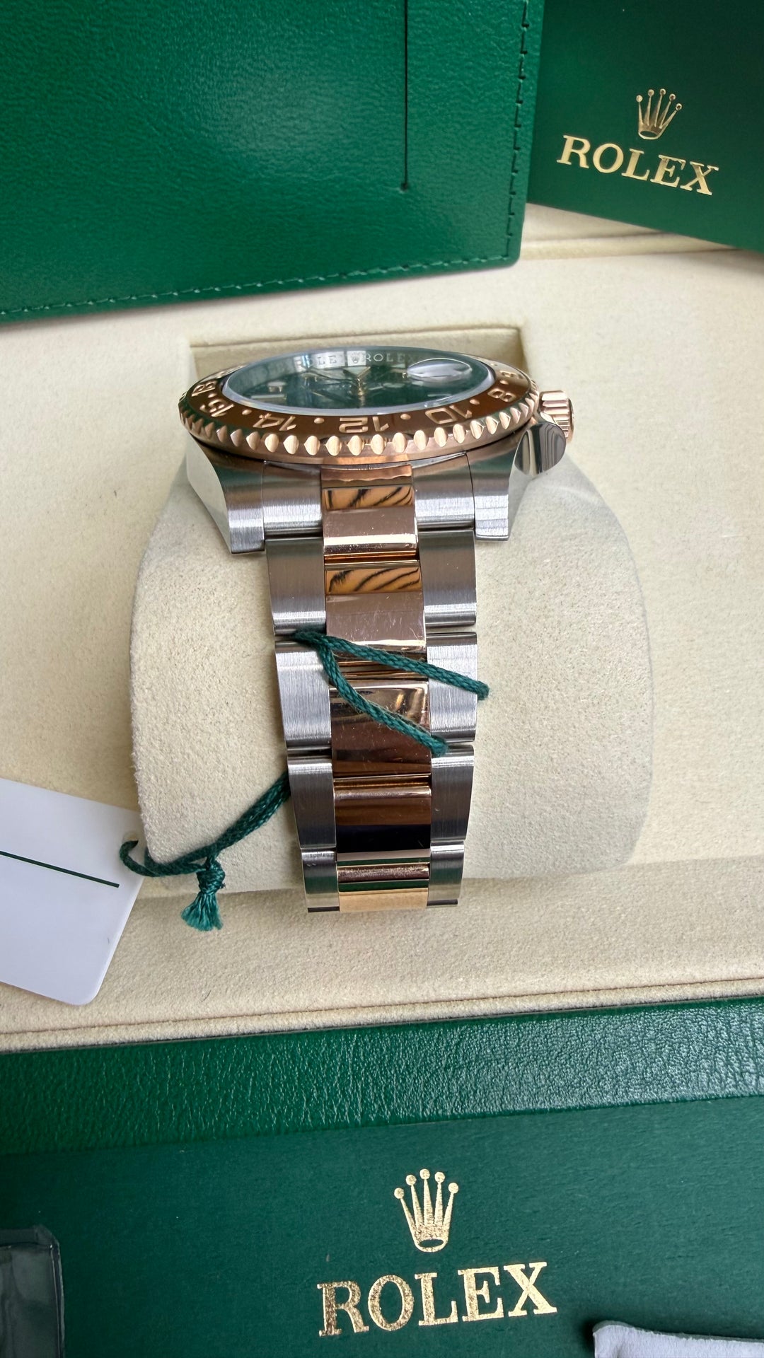 Rolex GMT-Master II "Root Beer" Black Dial on Oyster 126711CHNR Card 2021