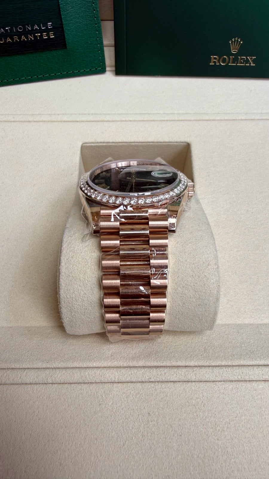 Rolex Day-Date 40 Slate Ombr√© Roman Dial on President 228345RBR Complete 2026