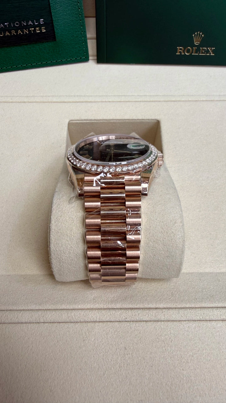 Rolex Day-Date 40 Slate Ombr√© Roman Dial on President 228345RBR Complete 2026