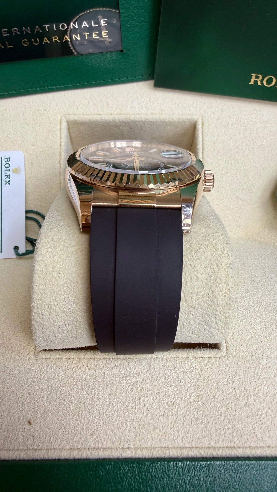 Rolex SkyDweller Chocolate Dial on Oysterflex 326235 Complete 2022