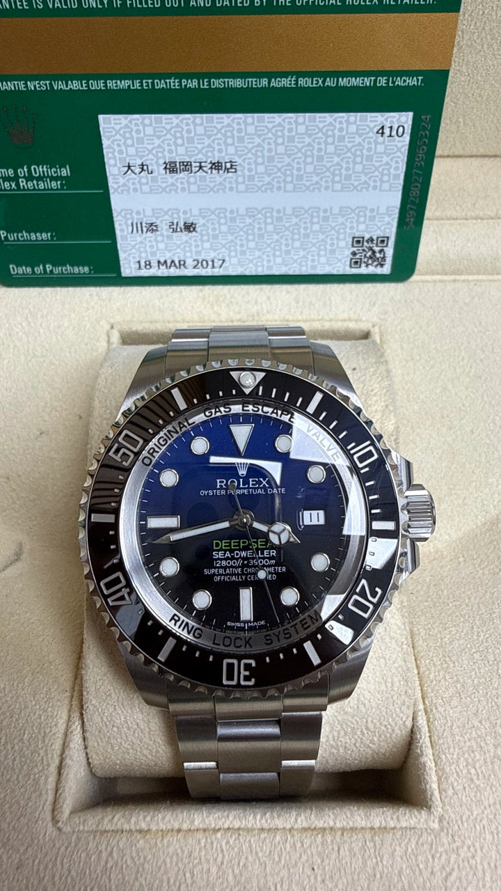 Rolex Sea-Dweller Deepsea James Cameron Dblue James Cameron Dial on Oyster 116660 2017