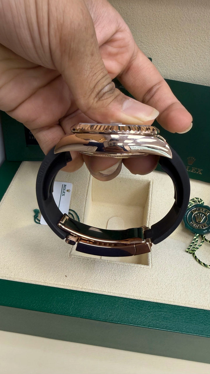 Rolex SkyDweller Chocolate Dial on Oysterflex 326235 Complete 2022