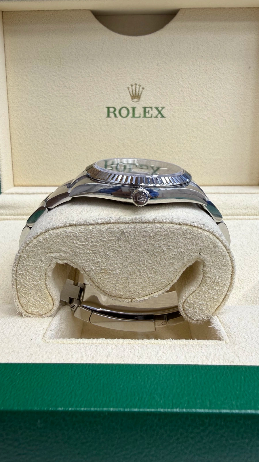 Rolex Datejust 41 Dark Rhodium Index Dial on Oyster 126334
