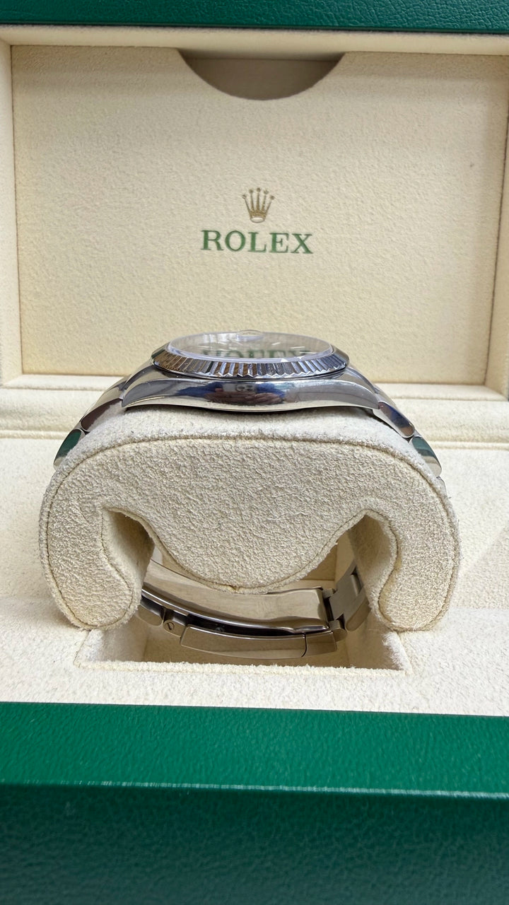 Rolex Datejust 41 Dark Rhodium Index Dial on Oyster 126334