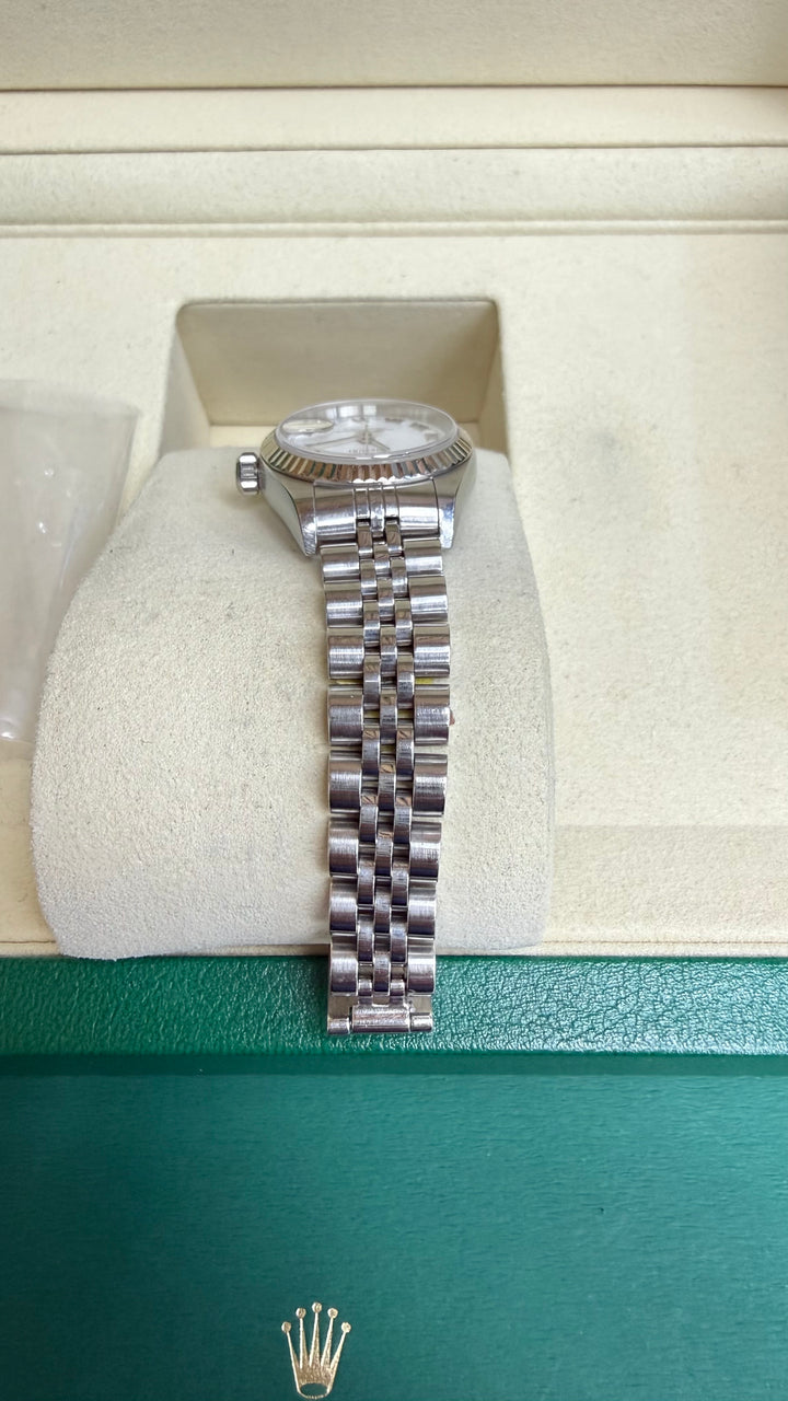 Rolex Datejust Lady White Stick Dial on Jubilee 79173 Papers 2002