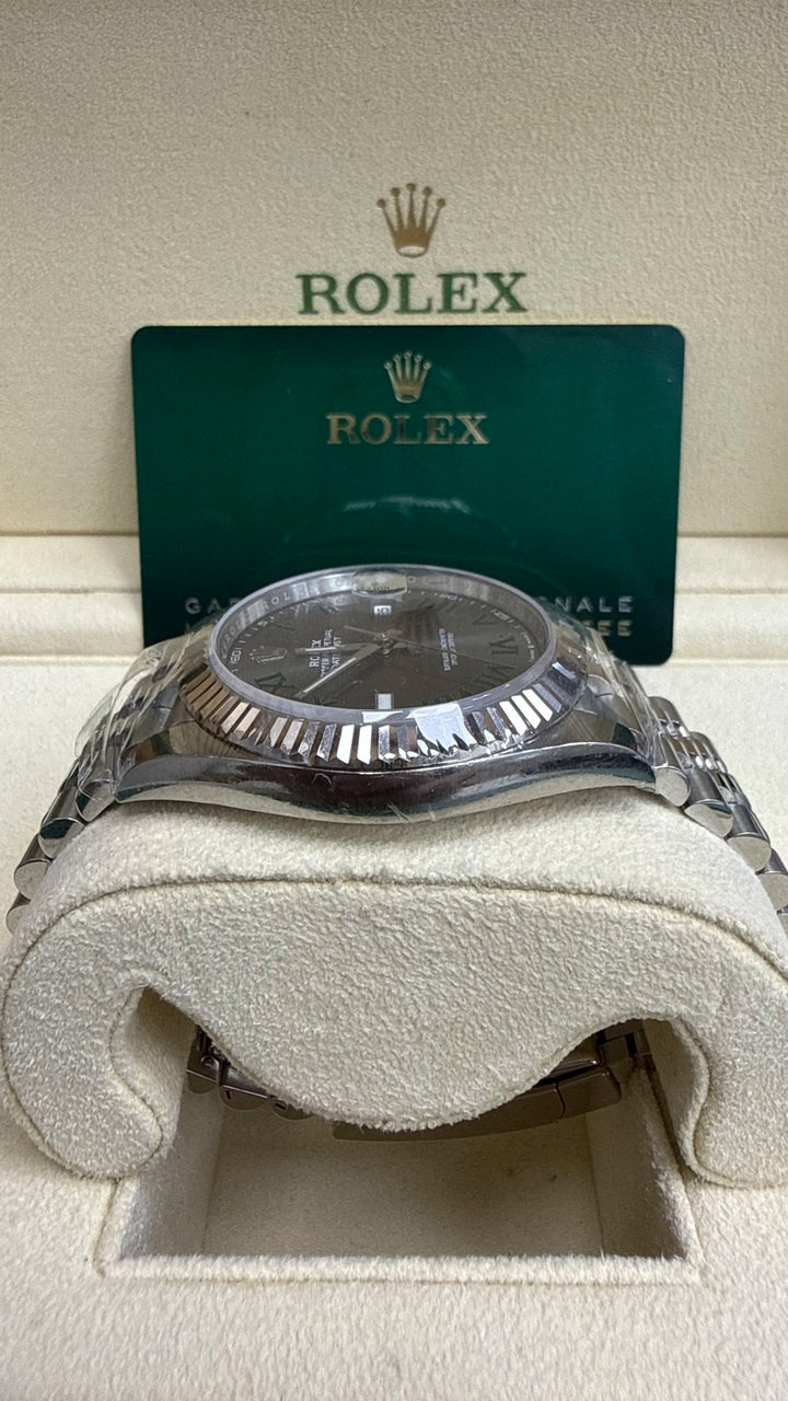 Rolex Datejust 41 Slate Green Roman Dial on Jubilee 126334 Card 2022
