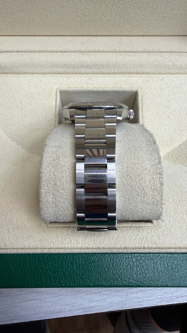 Rolex Datejust 41 Dark Rhodium Index Dial on Oyster 126334