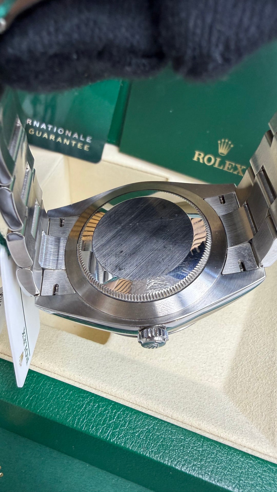 Rolex Oyster Perpetual 41 Turquoise Blue Index Dial on Oyster 124300 Card 2021