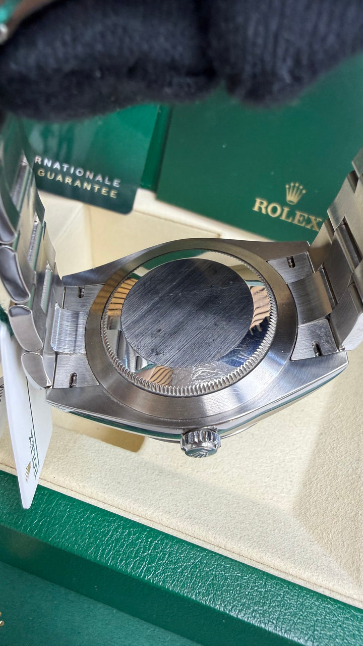 Rolex Oyster Perpetual 41 Turquoise Blue Index Dial on Oyster 124300 Card 2021
