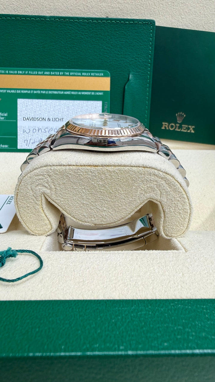 Rolex Datejust 36 White Roman Dial on Jubilee 126231 Card 2018