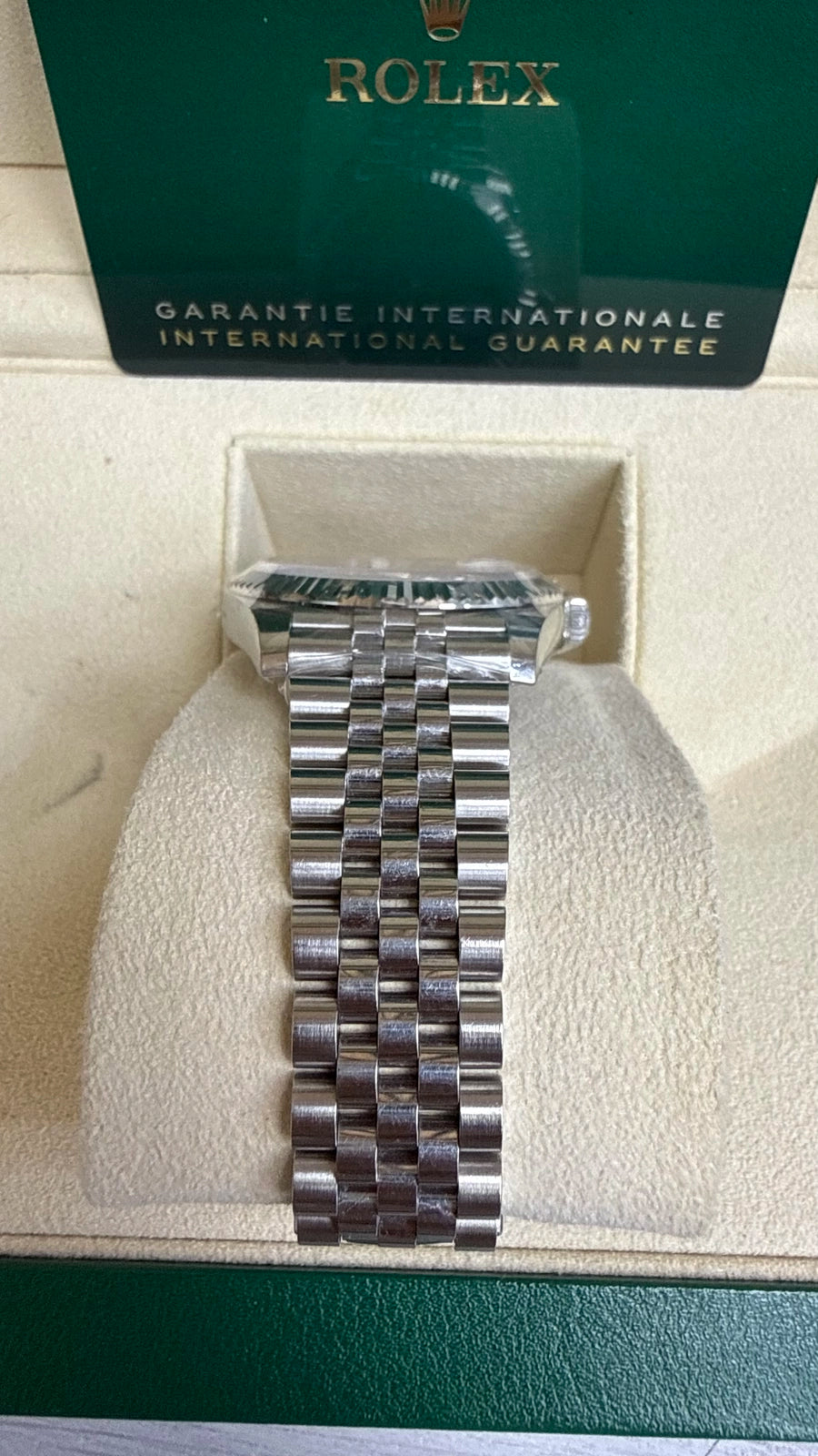 Rolex Datejust 41 Slate Green Roman Dial on Jubilee 126334 Card 2022