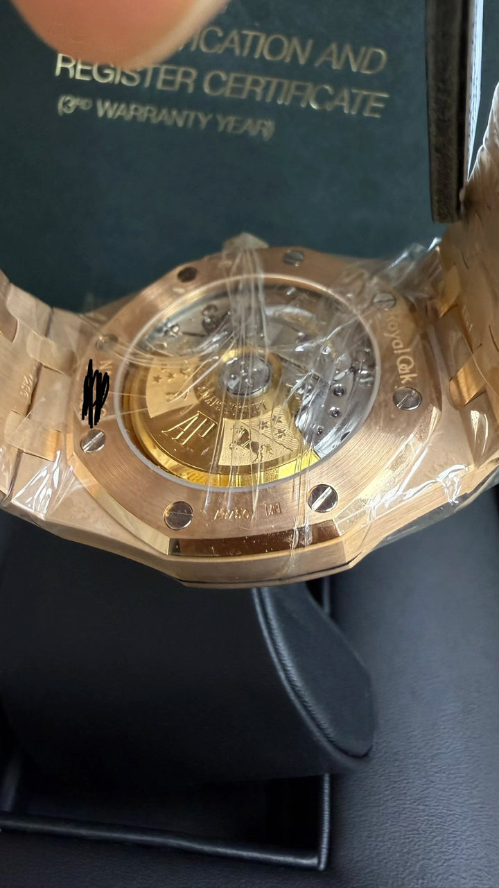 Audemars Piguet Royal Oak Selfwinding White Dial on Bracelet 15451OR.ZZ.1256OR.01 Papers 2016