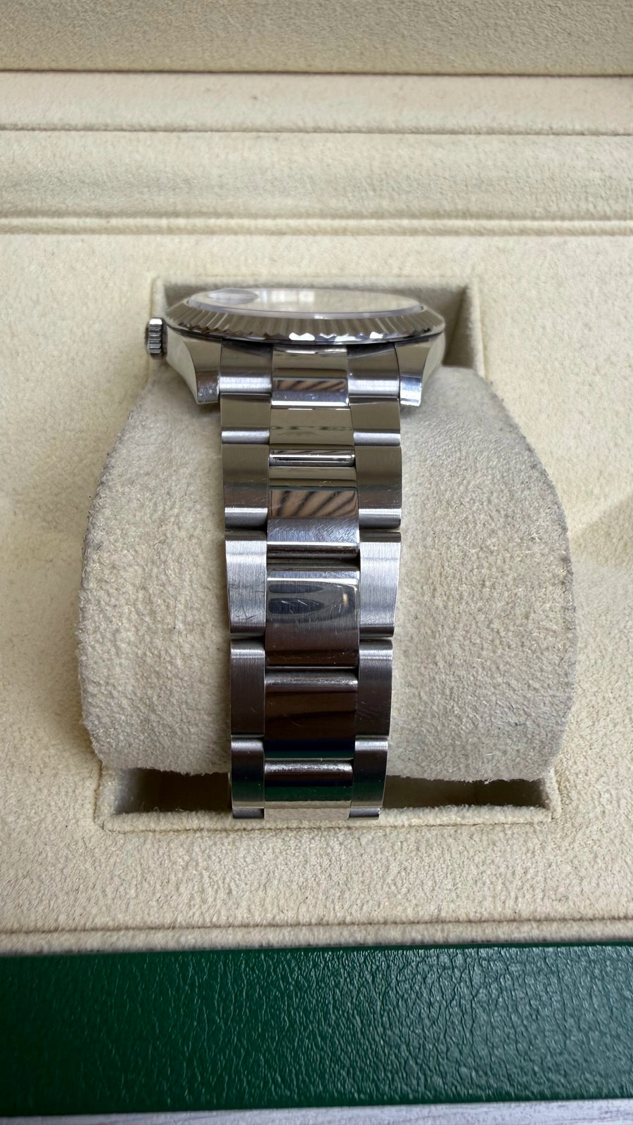 Rolex Datejust 41 Dark Rhodium Index Dial on Oyster 126334