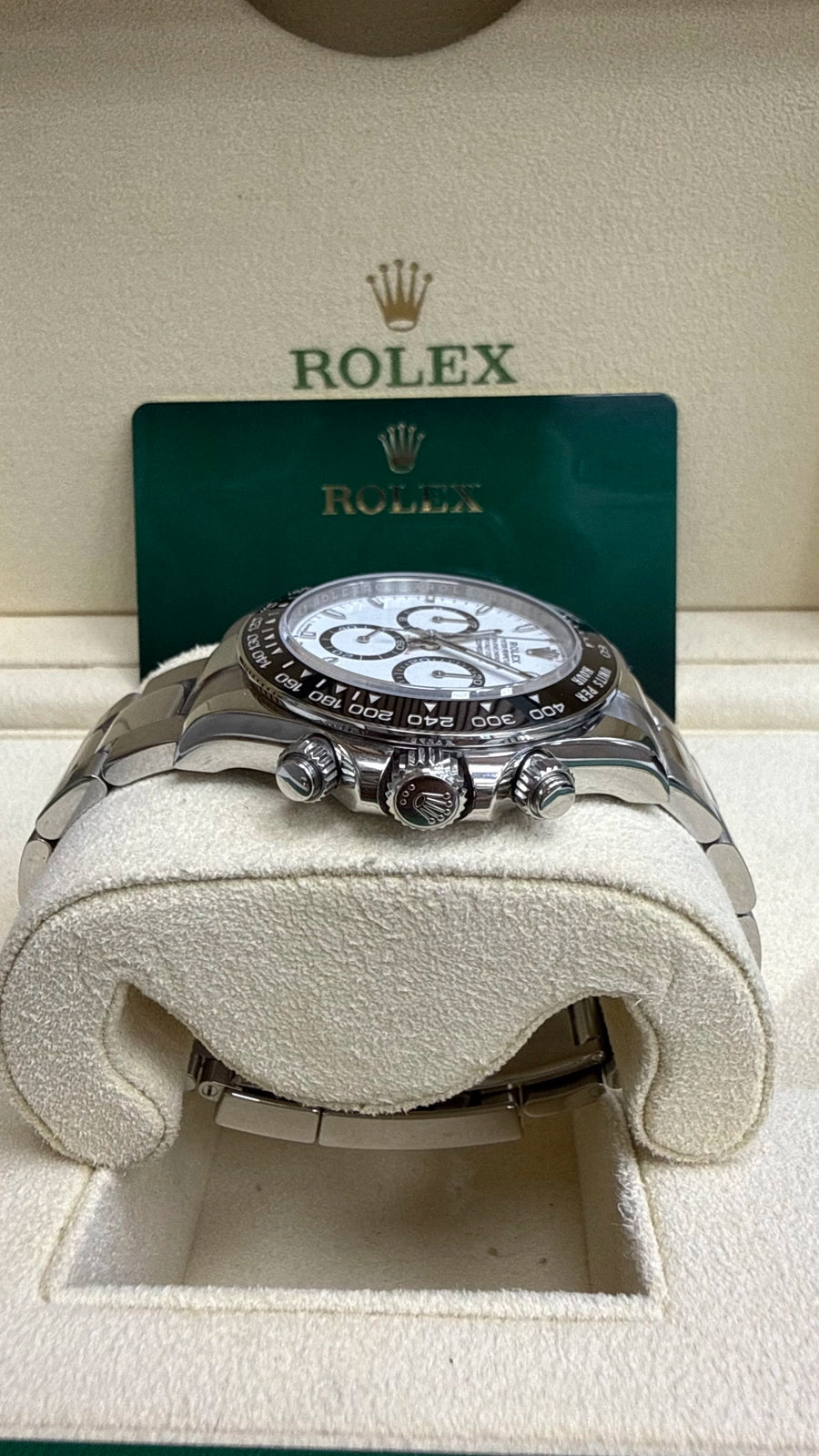 Rolex Daytona Black Dial on Oyster 126500LN Card 2024