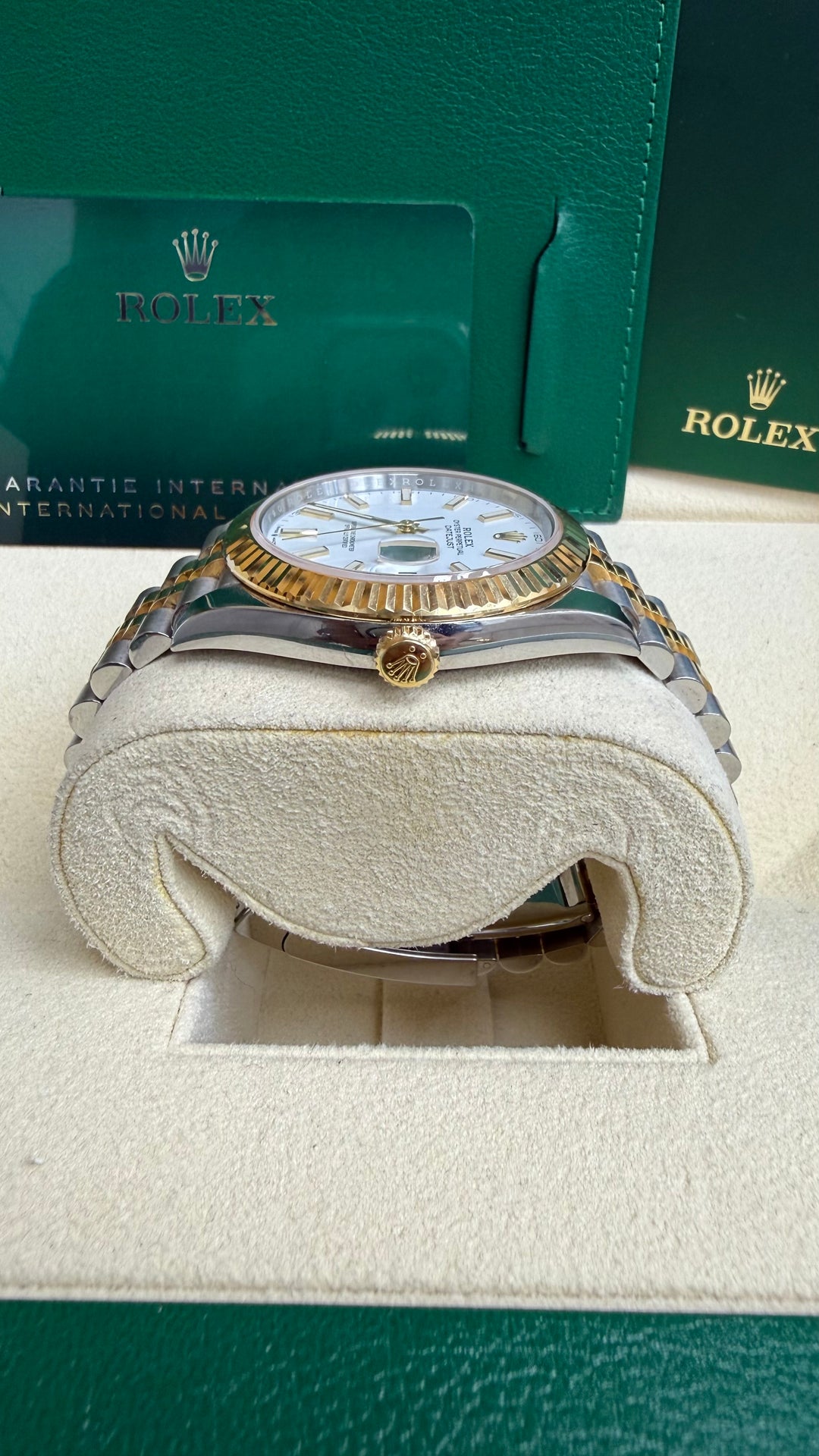 Rolex Datejust 41 White Index Dial on Jubilee 126333 Card 2023