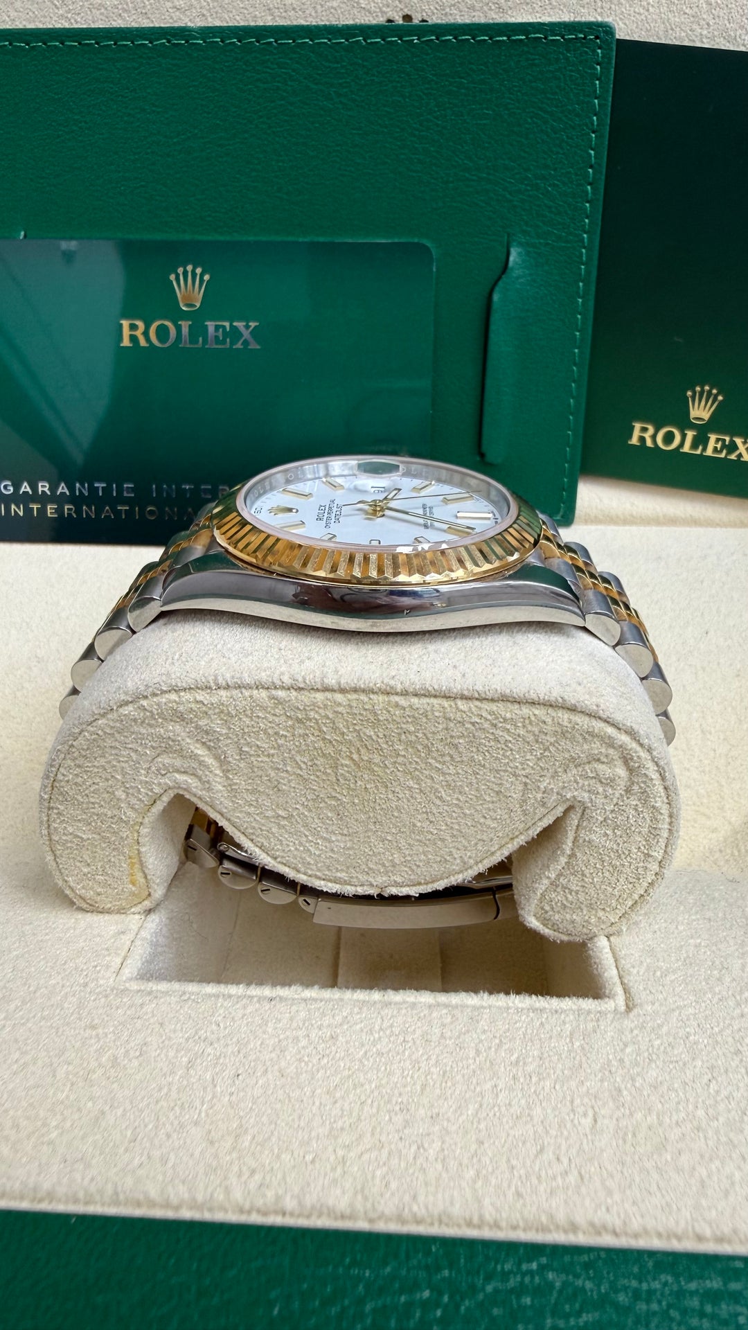 Rolex Datejust 41 White Index Dial on Jubilee 126333 Card 2023