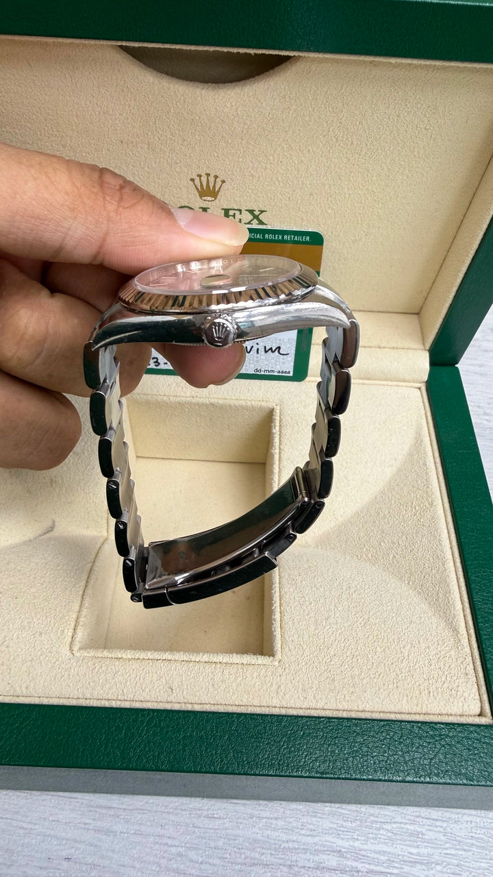 Rolex Datejust 41 Black Index Dial on Oyster 126334 Card 2017