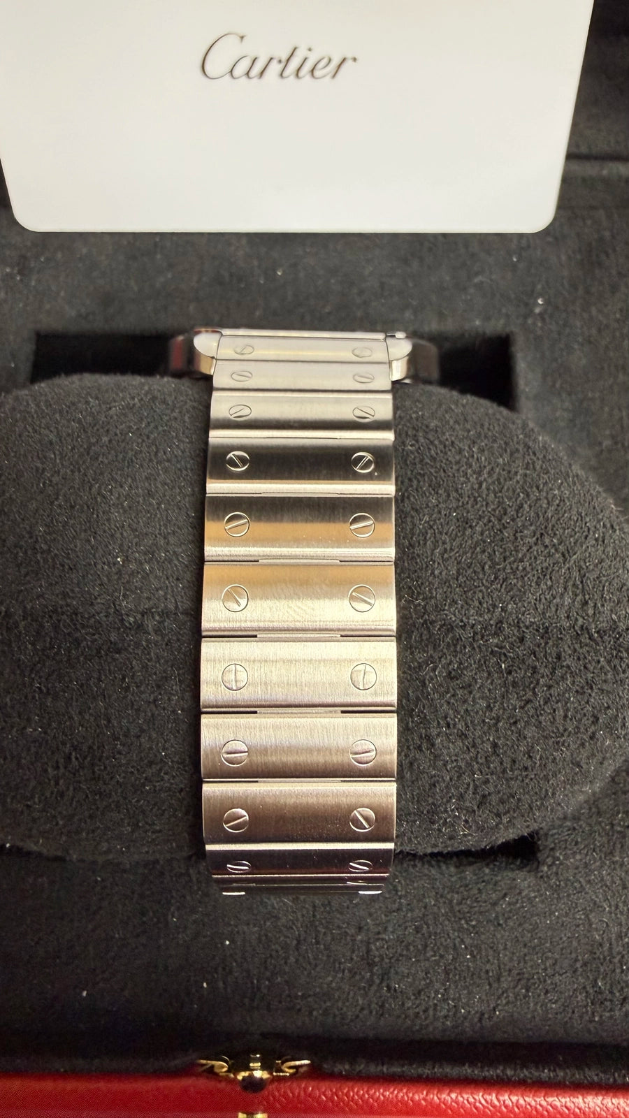 Cartier Santos de Cartier Large Silver Dial on Bracelet WSSA0018 Complete 2025